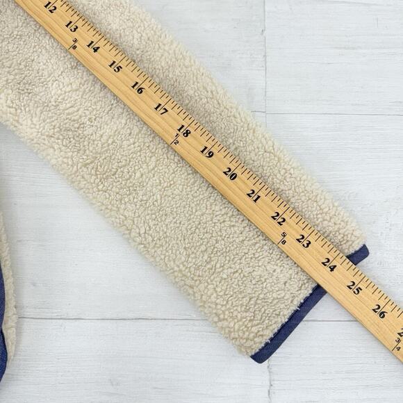 Anthropologie Piped Sherpa‎ Jacket Size XS Cream Cozy Warm Pockets Fall Winter - Picture 14 of 16